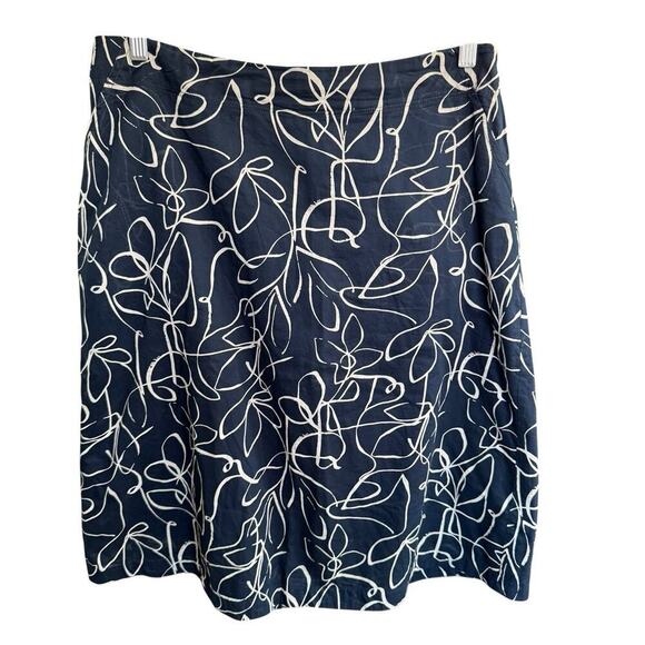 Seasalt Navy Paint Pot Skirt Linear Meditations Inkwell 10 Coastal Preppy Prep - Picture 1 of 10
